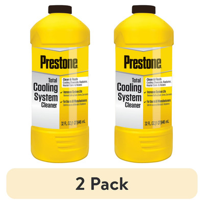 2 Pack Prestone Total Cooling System Cleaner, Use in All Manufacturers - 32OZ