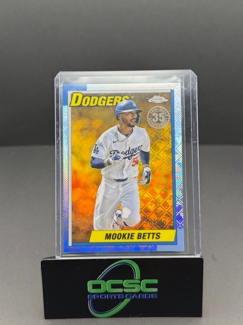 Mookie Betts 2025 Topps Chrome  #90CB-8 Gold Refractor 01/50 LA Dodgers