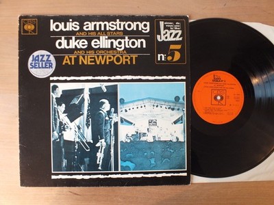 LOUIS ARMSTRONG - DUKE ELLINGTON  At Newport  LP   Vinyl  vg++