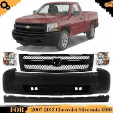 Front Bumper Headlights Assembly Kit For 2007-2013 Chevrolet Silverado 1500 Front Bumper Headlights Assembly Kit For 2007-2013 Chevrolet Silverado 1500