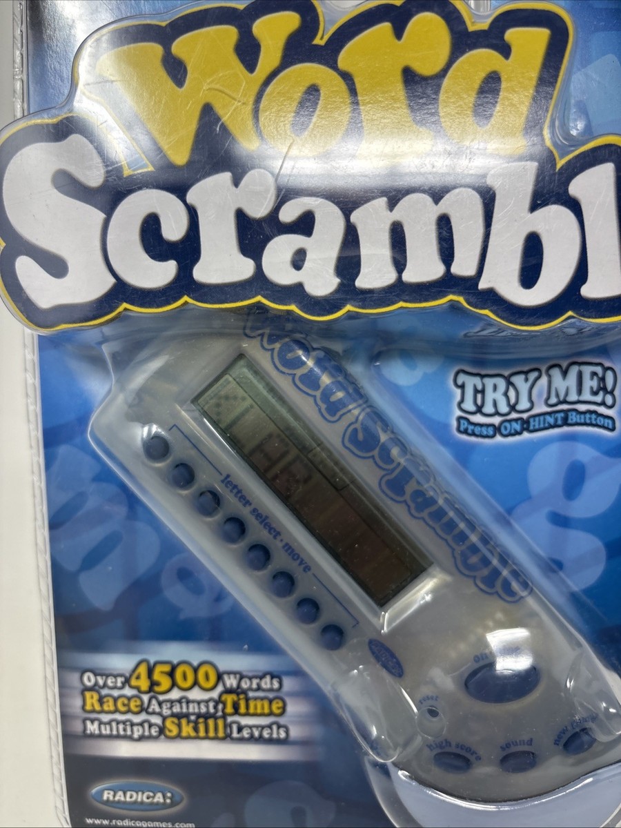 Radica Word Scramble Electronic Handheld Game 2000 New Working | eBay