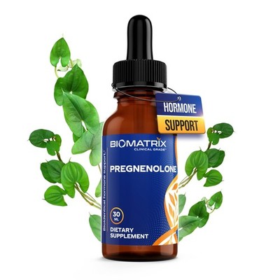Pregnenolone Supplement, Sublingual Micronized Liquid 30 mL - Memory, Mood,