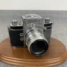 Exa Jhagee Dresden 35mm Camera Carl Zeiss Jena Lens 1:2.8 f 50mm Untested