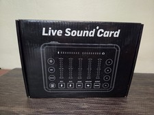 Live Sound Card For Live Streaming Audio Mixer Music Recording Broadcasting New