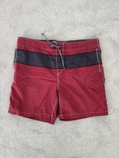 Fat face Mens Swim Shorts - Size small - Red navy