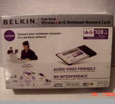 Belkin Dual-Band Wireless A G Notebook Network Card Dual Band NEW