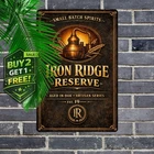 Malt Scotch Whisky Rustic Iron Metal Wall Decor Vintage Tin Sign