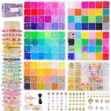 6 Box Set Friendship Bracelet Making Kit - 13000 Pcs, DIY Jewelry Making Set ...