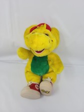 RARE Vintage BJ Yellow Plush Dino 12" Barney Friend Stuffed Toy 1994 Lyons Plush