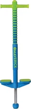 Flybar Maverick 2.0 Foam Pogo Stick for Kids 5+ (40–80 lbs) – Blue/Green