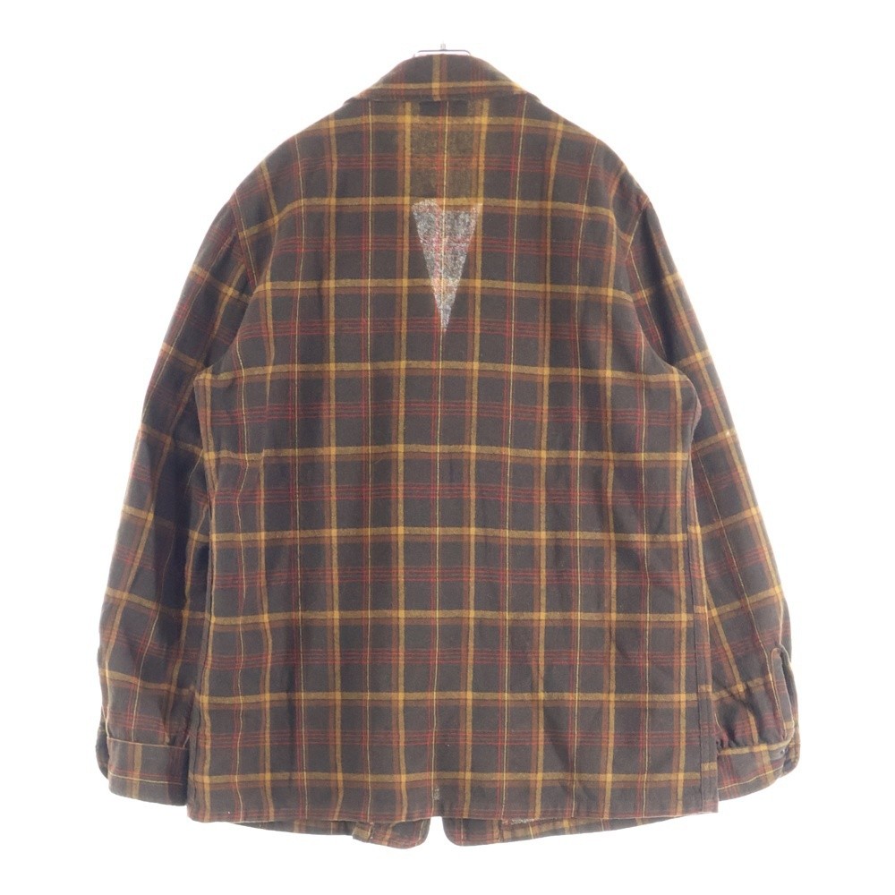 Pendleton 60s Check Wool Tailored Jacket Brown L … - image 2