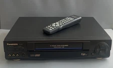 Panasonic PV-9662 Blue Line Omnivision VCR Plus 4 Head Hi-Fi Tested W/REMOTE