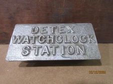 Vintage Original DETEX Watchclock Station with Key Watchman's Security Station