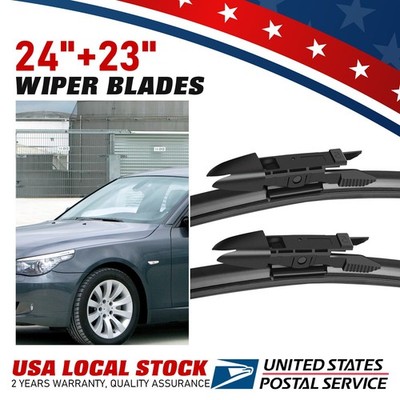 2Pcs Front 24'' & 23'' Windshield Wiper Blade For BMW 528i 528xi 530i 2008-2010