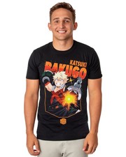 My Hero Academia T-Shirt Men's Katsuki Bakugo Jumbo Print Short Sleeve Tee