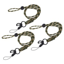 3 Pcs Neck Lanyards Adjustable Lanyards w Swivel Hook Clip Camo Green, 17.7" 