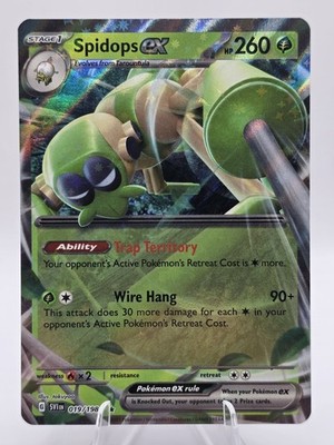 Spidops ex 019/198 Scarlet & Violet Base Set Double Rare Pokemon TCG - NM