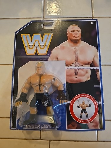 WWE Mattel Retro Brock Lesnar Action Figure F5 Act...