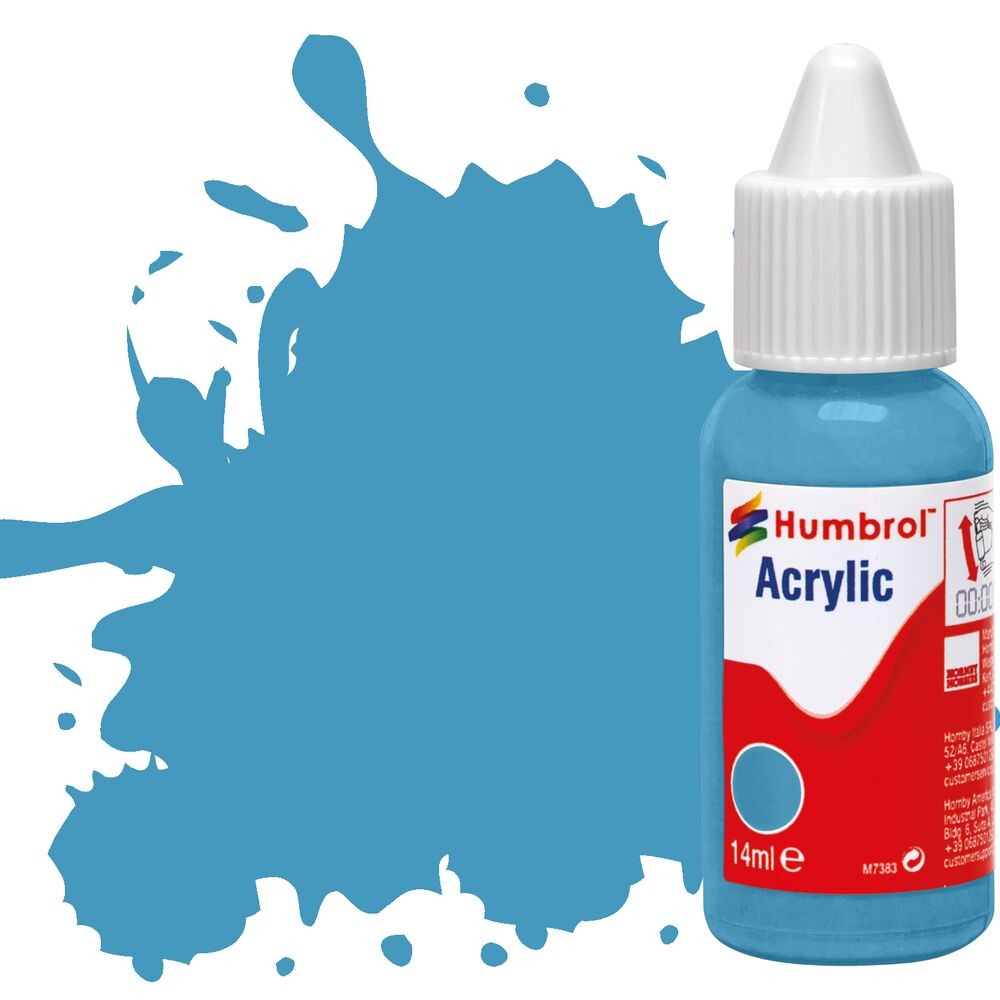 Humbrol Blue Middle Matt Acrylic Paint Dropper (89) : 14Ml - Image 6