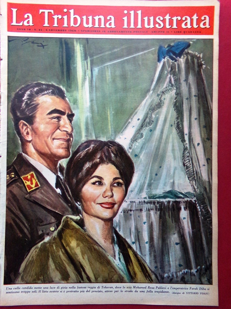 La Tribuna Illustrata 6 Novembre 1960 Diba Pahlevi San Cataldo Michelin Herrera