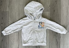 Bluey 3T Toddler Full Zip Hoodie Gray