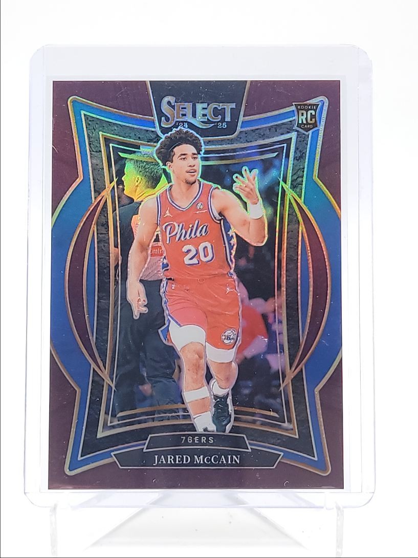 JARED MCCAIN 2024-25 SELECT CONCOURSE ROOKIE MAROON PRIZM RC /175 Q5393