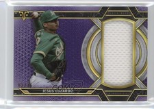 2021 Topps Triple Threads Single Jumbo Relics Amethyst 2/36 Jesus Luzardo s1i