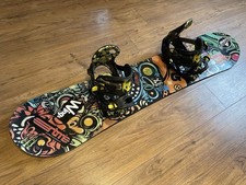 Burton Chopper 120 kids snowboard, K2 Vandal bindings, age 9-11