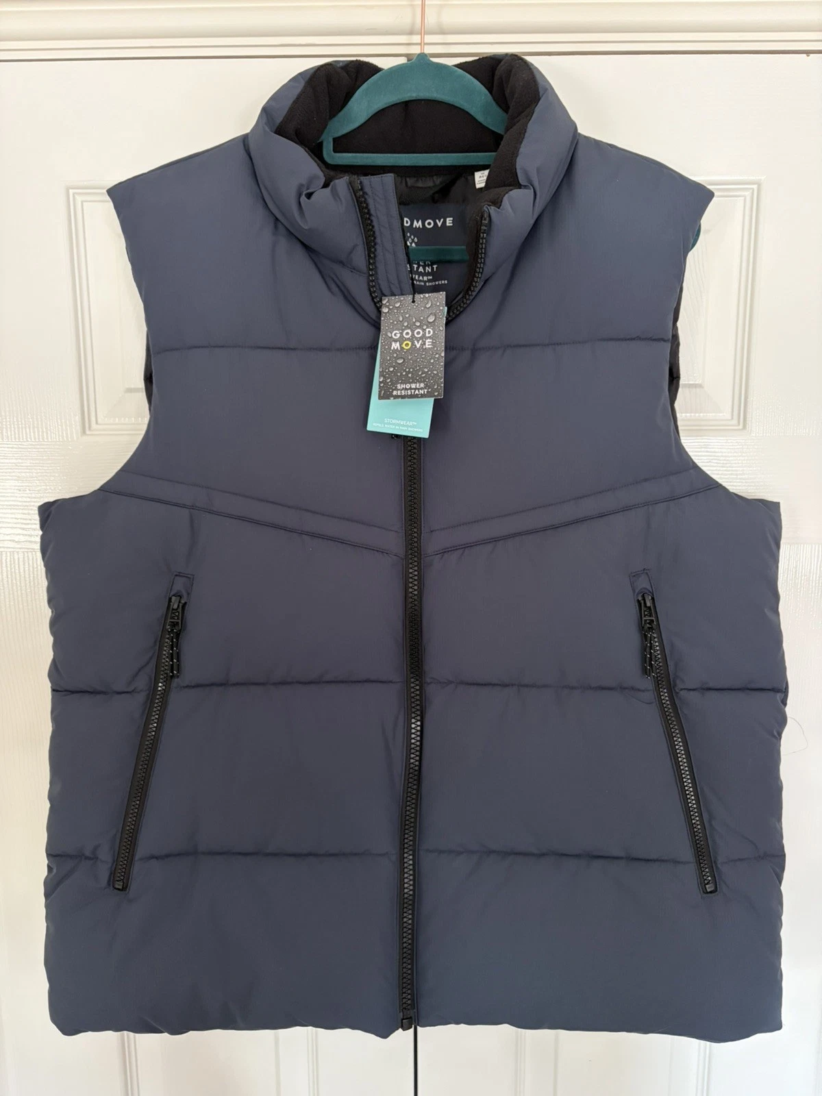Men's M&S XL Goodmove Gilet - BNWT Slate Blue Shower Resistant Vest - RRP £55