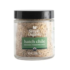 Simply Organic Hatch Chile Finishing Salt 2.61 Ounce Smoky Spicy Sea Salt
