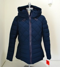 NWT WOMEN'S TOMMY HILFIGER QUILTED PACKABLE JACKET FULL ZIP PUFFER COAT SZ M, L