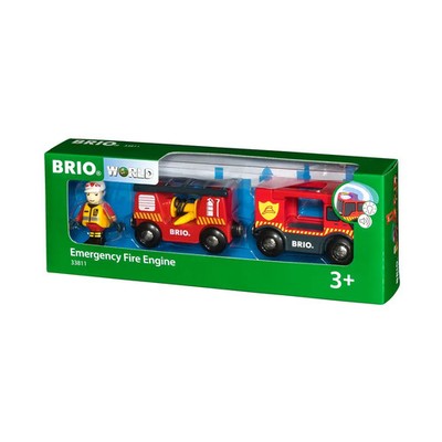 BRIO 63381100 FeuerwehrLeiterfahrzeug Licht&Sound