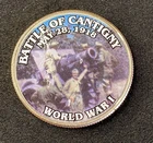 Colorized Kennedy JFK Half Dollar World War I Battle Of Cantigay Free Shipping