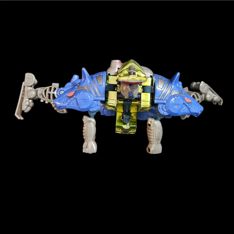 Transformers Beast Wars Cybershark Transmetal Hasbro 1998 Blue Silver Figure - Image 4 of 4