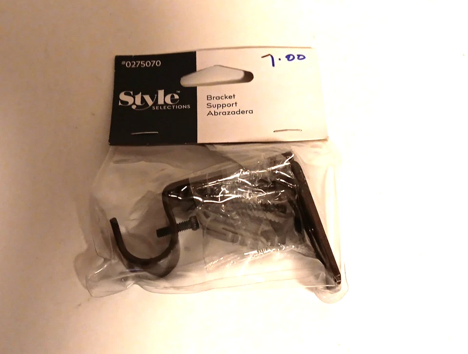 (2) Soportes de barra de cortina Style Selections acabado bronce frotado con aceite 0275070 Foto 2 de 4