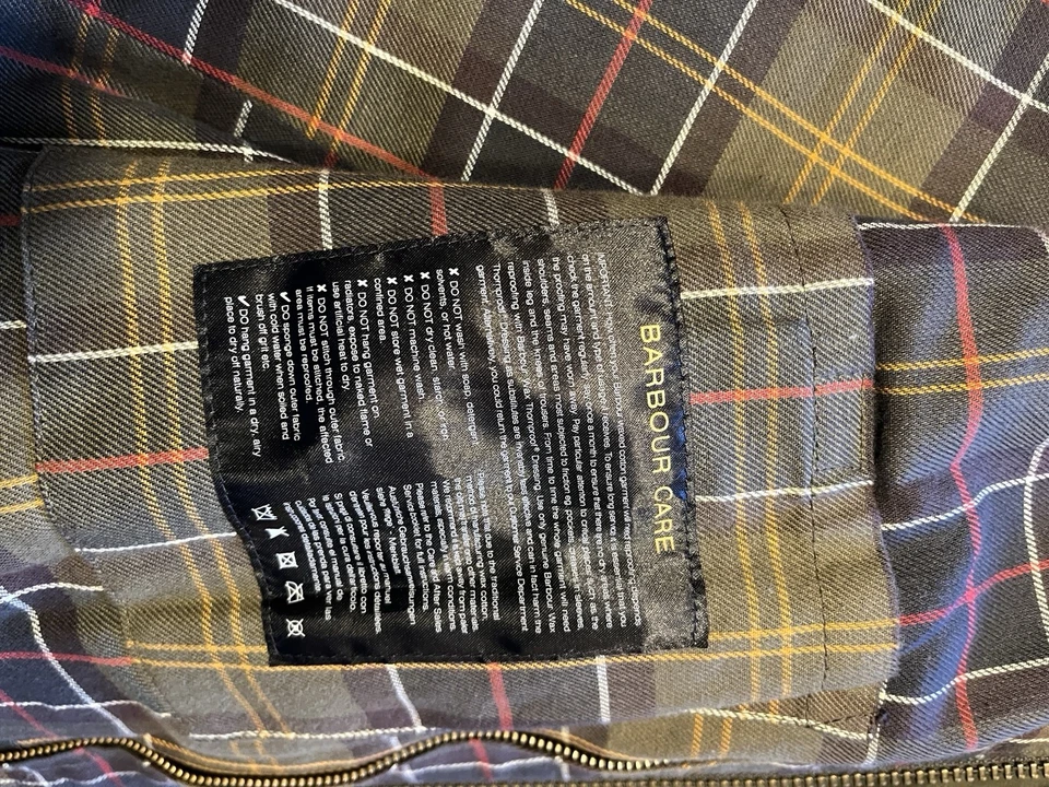 Восковая мужская куртка Barbour Ashby оливковая, размер большой отличное состояние товара! - Изображение 4 из 4