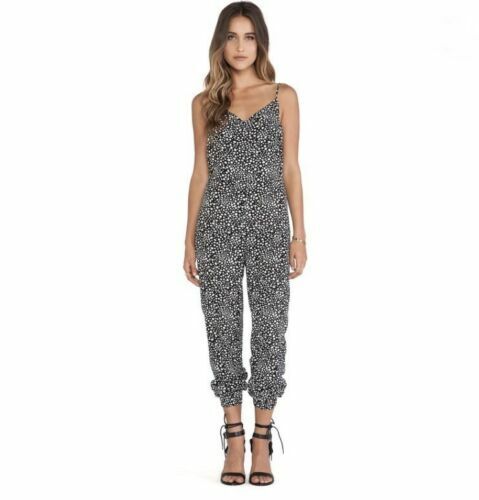SOMEDAYS LOVIN BOUTIQUE BLACK & WHITE POLKA DOT JUMPSUIT PANTS OUTFIT SZ S - Picture 1 of 9