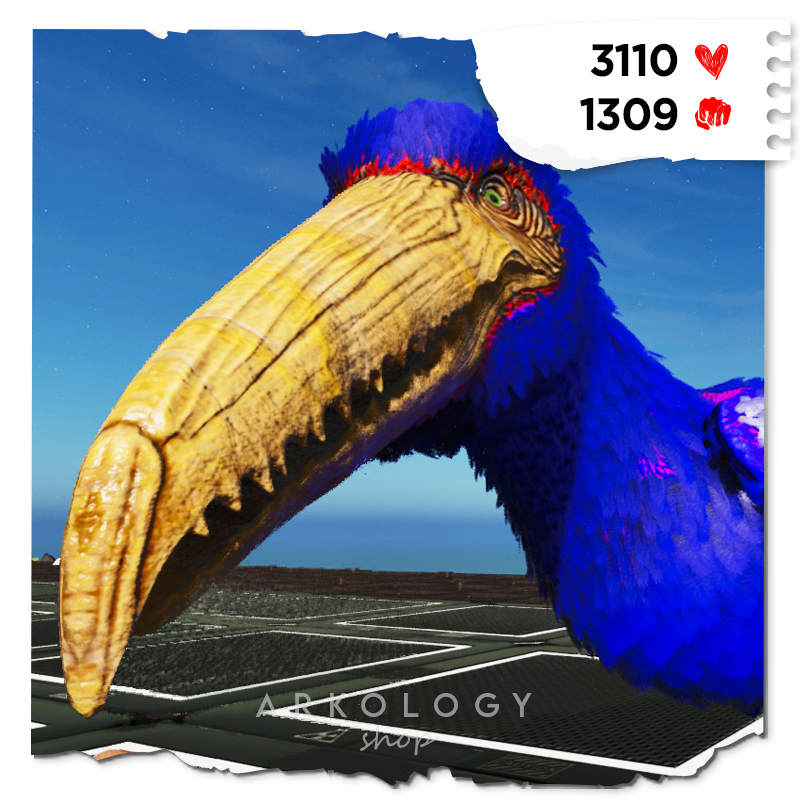 ARK Survival Ascended PVE Pelagornis 1309% DM Polymer Top stat