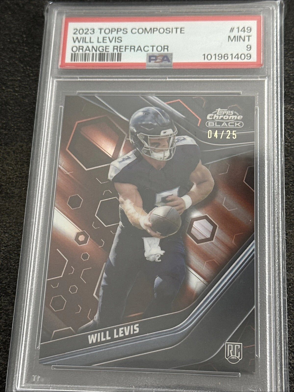 Will Levis Topps Composite #149 Orange Refractor