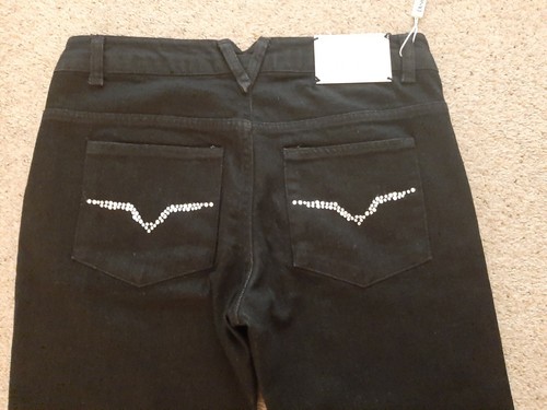 Ladies black Versace jeans couture W29 UK8-10 New with tag - Picture 2 of 12