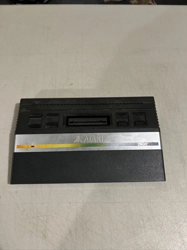 Atari 2600 Junior (Jr.) Black Console ONLY No Cords/Controllers Tested Works