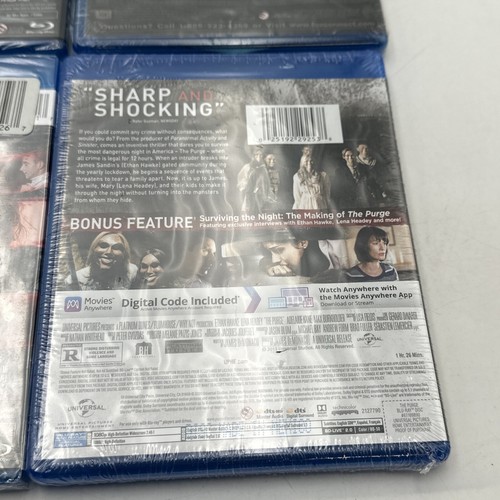 Lot 4 Factory Sealed Horror Blu-rays DVDs The Purge Carrie Dark Was The Night - Picture 7 of 14