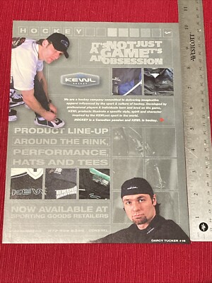 Toronto Maple Leafs Darcy Tucker for Kewl Hockey Skates 2001 Print Ad