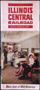 Oct 25 1964 Illinois Central Main Line of Mid America Timetable