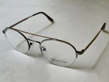 New ERMENEGILDO ZEGNA EZ5131/O 008 Eyeglasses Gunmetal 51-22-145 Half Rim Italy