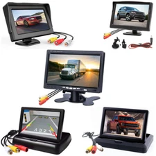 4.3''/5''/7'' TFT LCD Backup Camera Monitor Only Rearview Reverse Display Screen