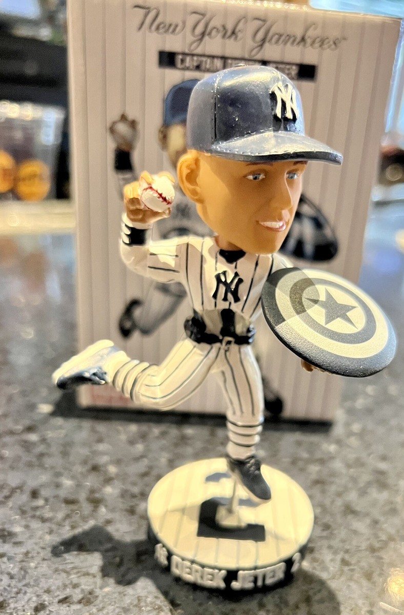 NY YANKEES STADIUM DEREK JETER CAPTAIN AMERICA BOBBLEHEAD