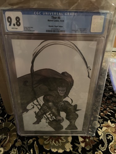 Thor #6 Cgc 9.8 Sketch Momoko Variant cover Black winter