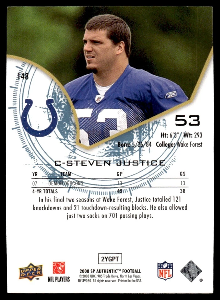 2008 SP Authentic Terrell Thomas Rookie /1399 #149 R105 - Image 2 of 2