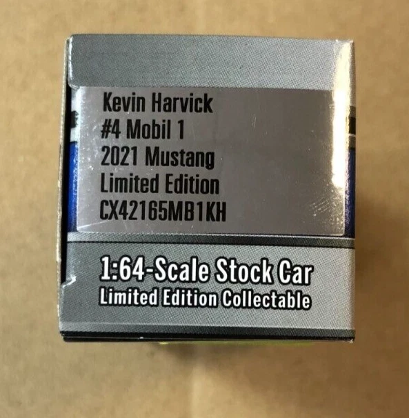 Kevin Harvick #4 Mobil 1 2021 Mustang In Scala 1:64 CX42165MB1KH - Immagine 3 di 4